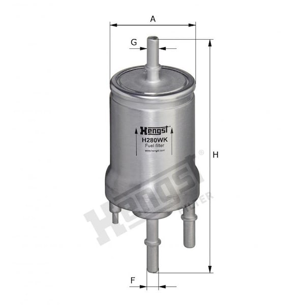 Hengst Fuel Filter, H280Wk H280WK - main